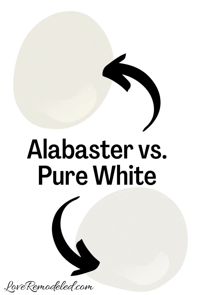 Sherwin Williams Alabaster vs. Pure White