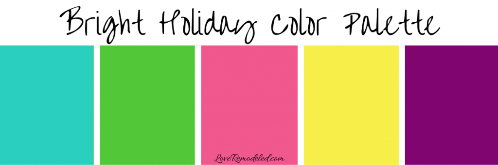 Bright Holiday Color Palette