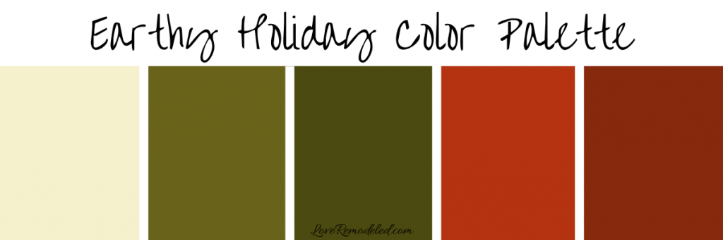 Earthy Holiday Color Palette