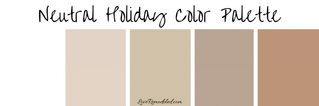 Neutral Holiday Color Palette