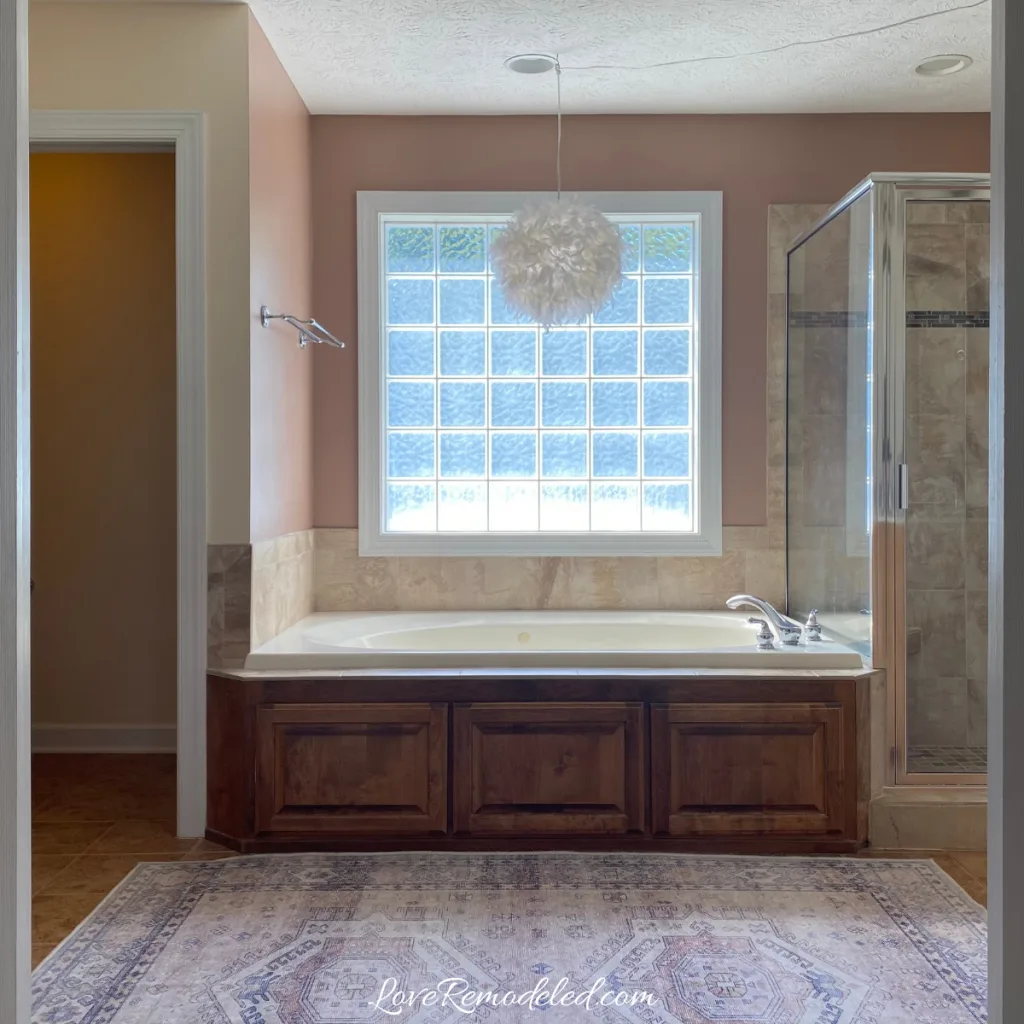 Sherwin Williams Redend Point in bathroom - Sherwin Williams 2023 Color of the Year