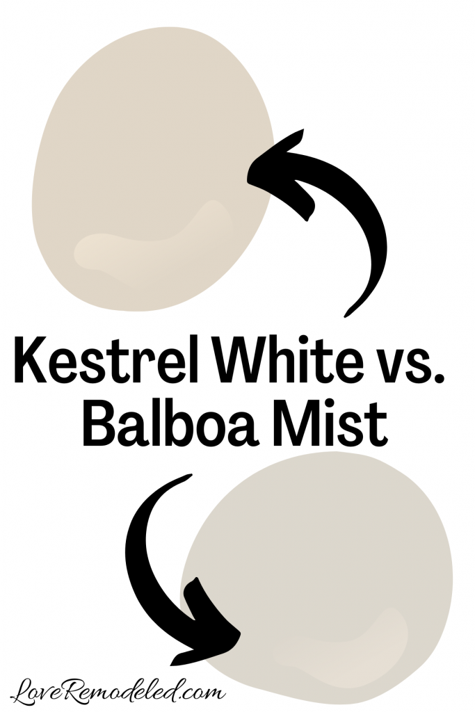 Sherwin Williams Kestrel White vs. Balboa Mist