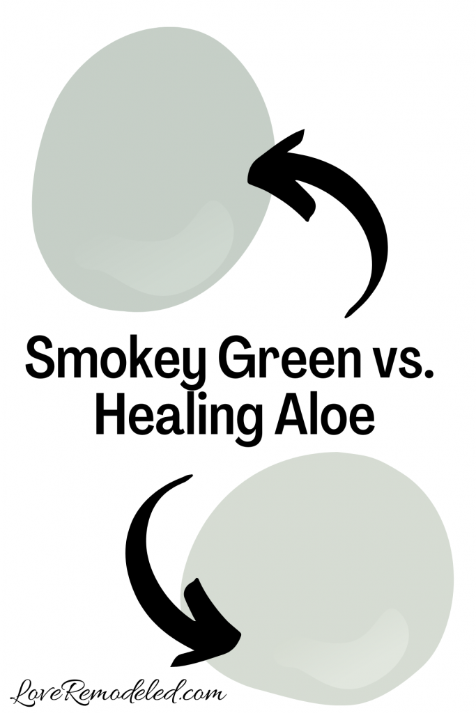 Benjamin Moore Smokey Green vs. Healing Aloe