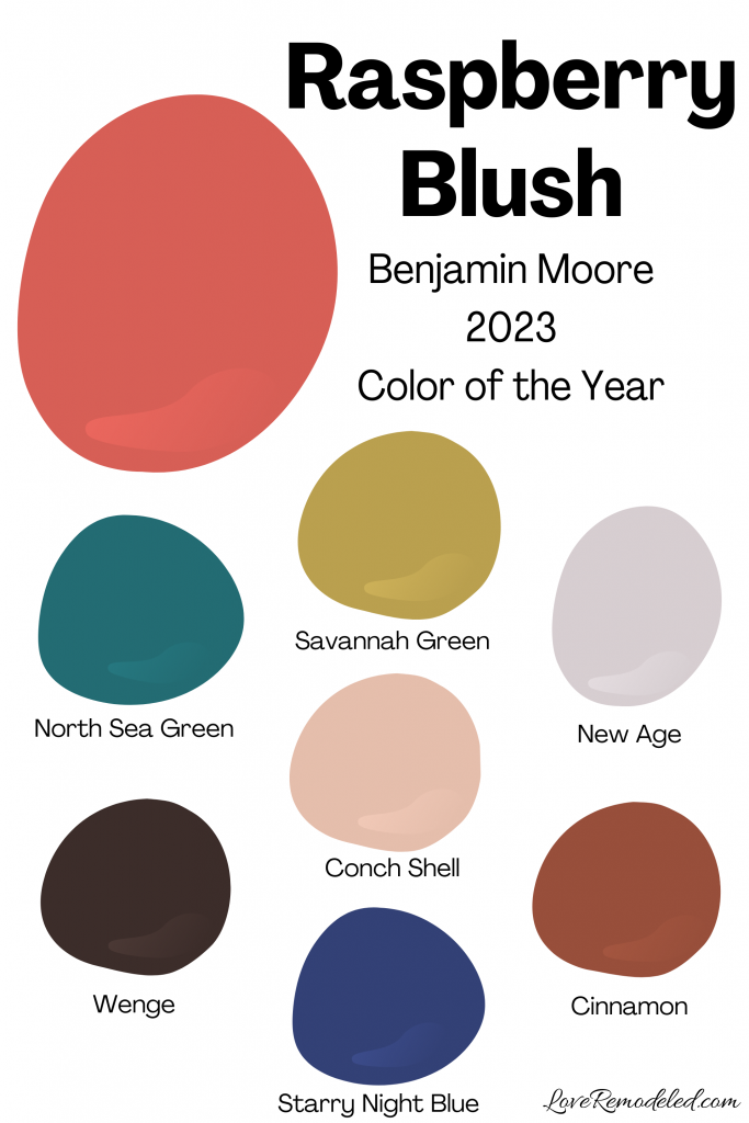 Raspberry Blush Benjamin Moore Paint Palette