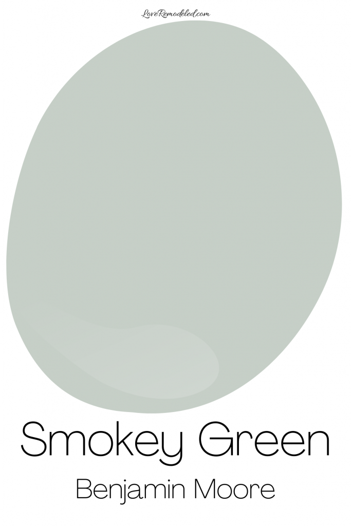 Smokey Green Benjamin Moore Paint Drop
