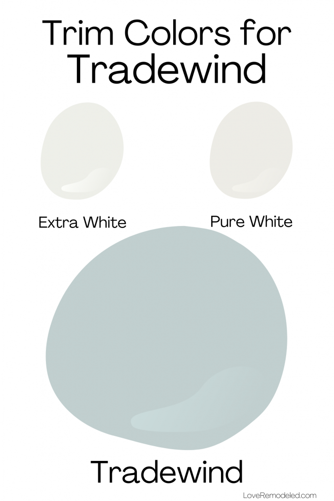 Tradewind Sherwin Williams Trim Colors - Pure White and Extra White