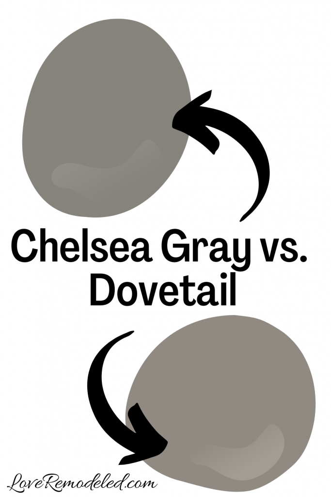 Benjamin Moore Chelsea Gray vs. Dovetail