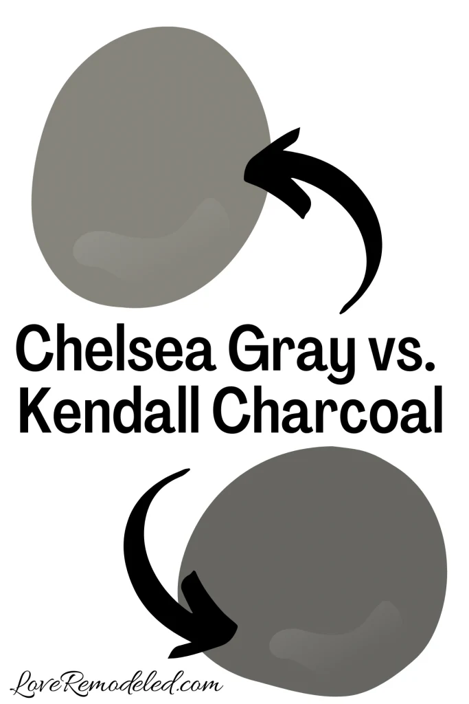 Benjamin Moore Chelsea Gray vs. Kendall Charcoal