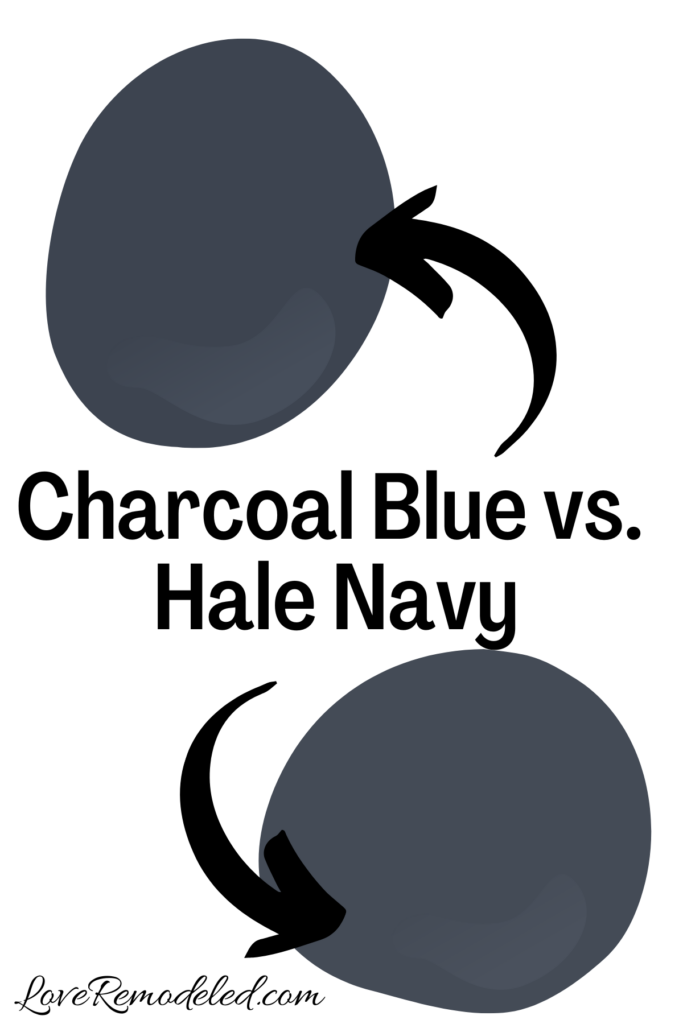 Sherwin Williams Charcoal Blue vs. Hale Navy