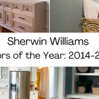 10 years of Sherwin Williams' Colors of the Year