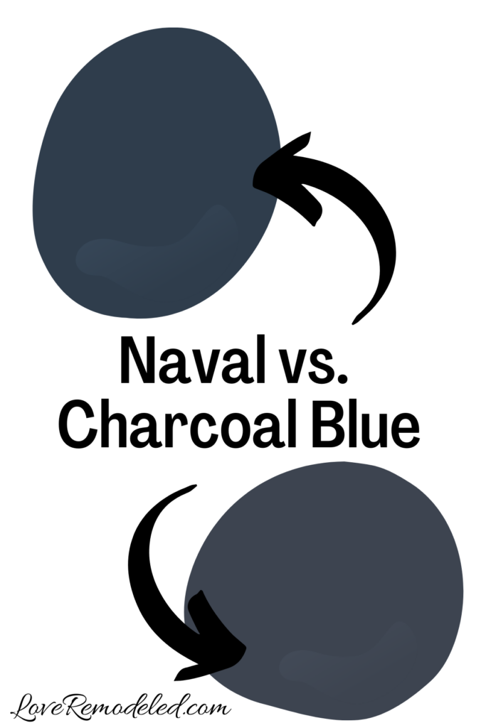 Naval vs. Charcoal Blue
