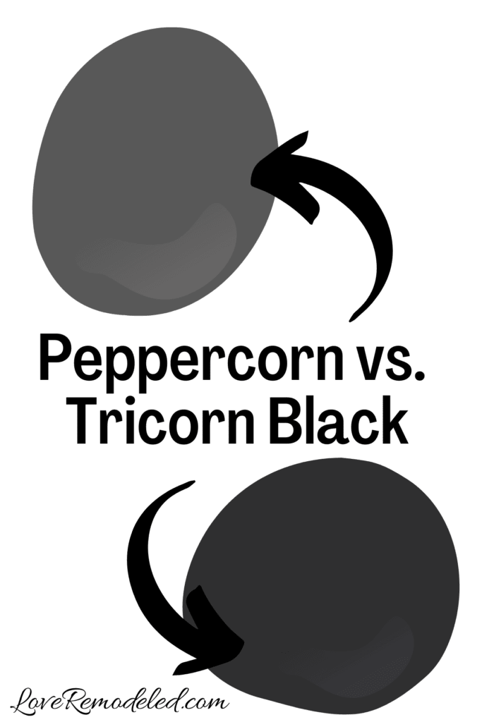 Peppercorn vs. Tricorn Black