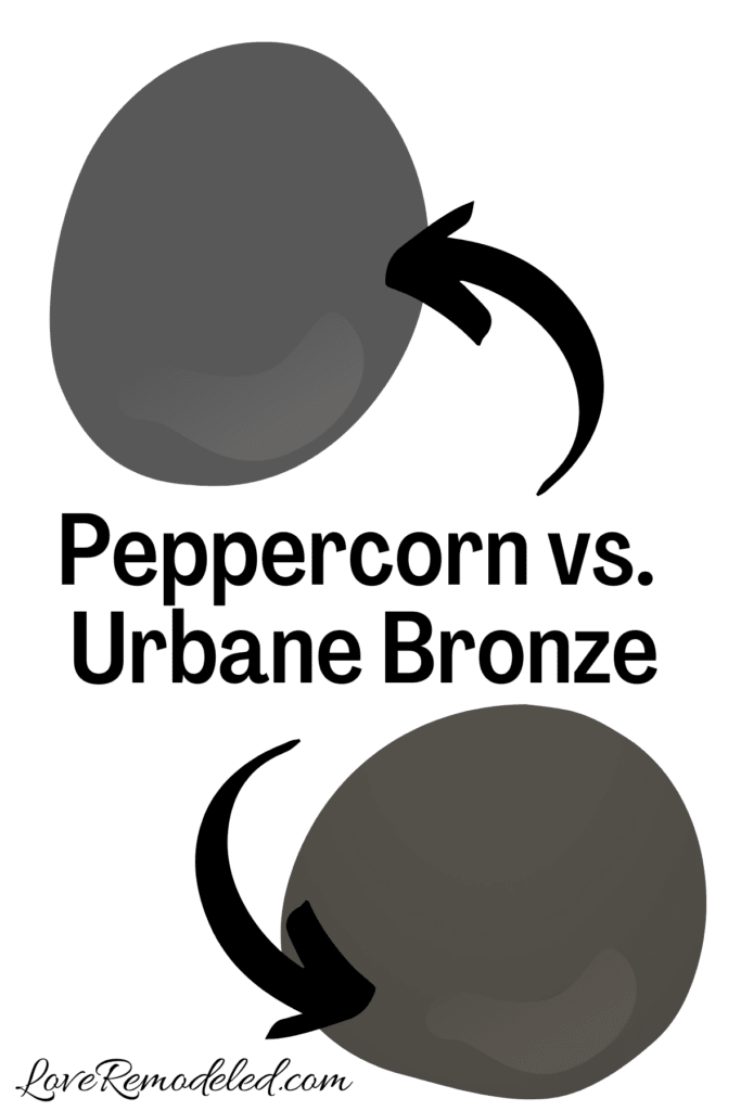 Peppercorn vs. Urbane Bronze