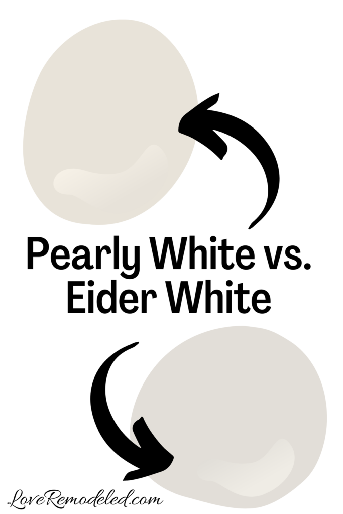 Pearly White vs. Eider White