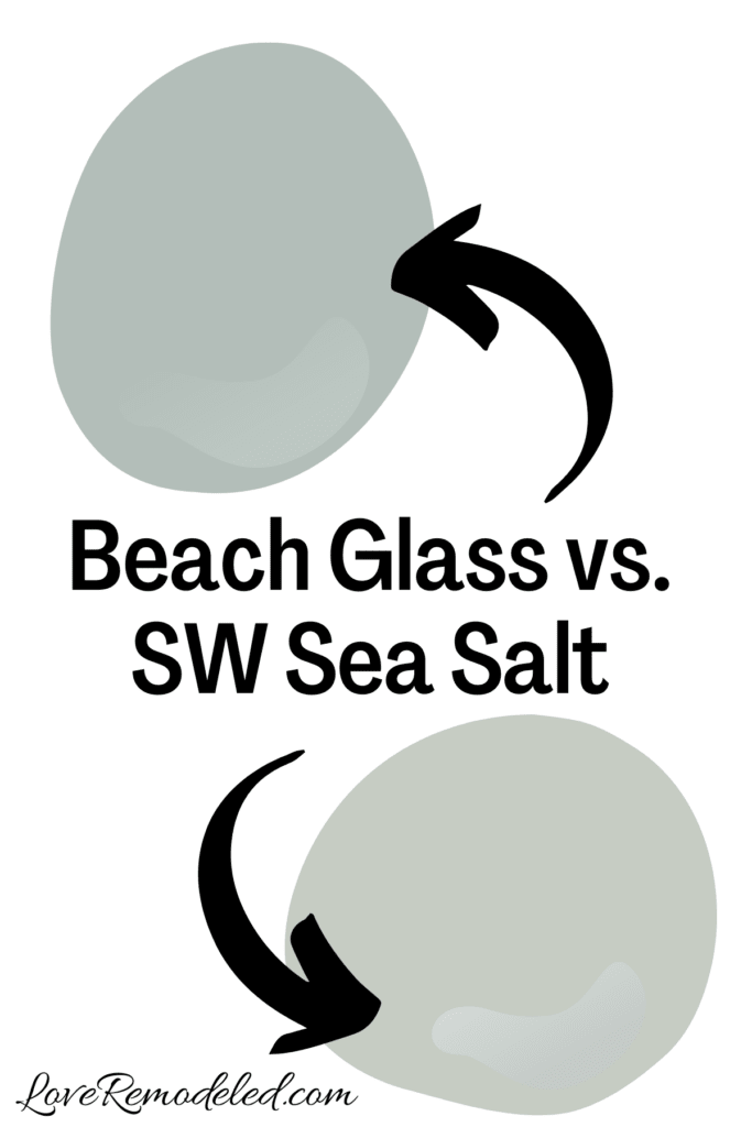 Benjamin Moore Beach Glass vs Sea Salt