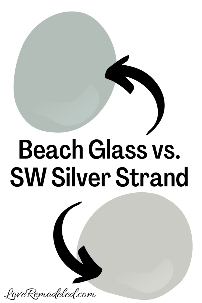 Benjamin Moore Beach Glass vs Silver Strand