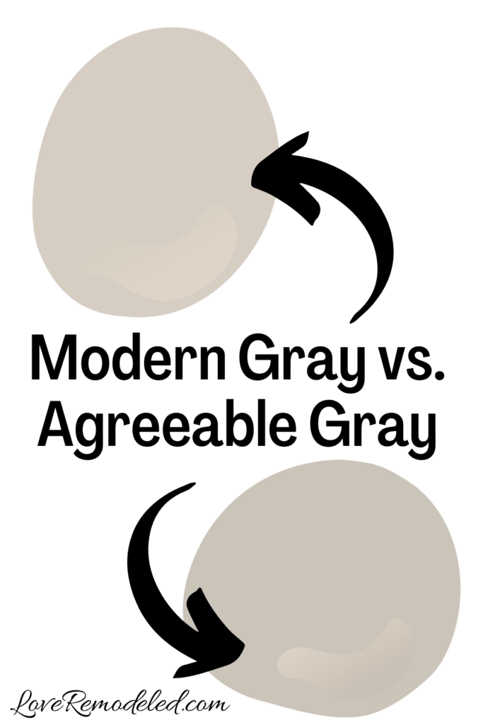 Sherwin Williams Modern Gray vs Agreeable Gray