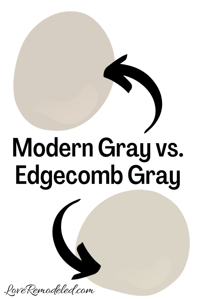 Sherwin Williams Modern Gray vs Edgecomb Gray