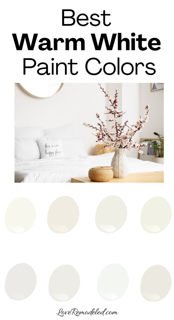 Best Warm White Paint Colors from Benjamin Moore and Sherwin Williams