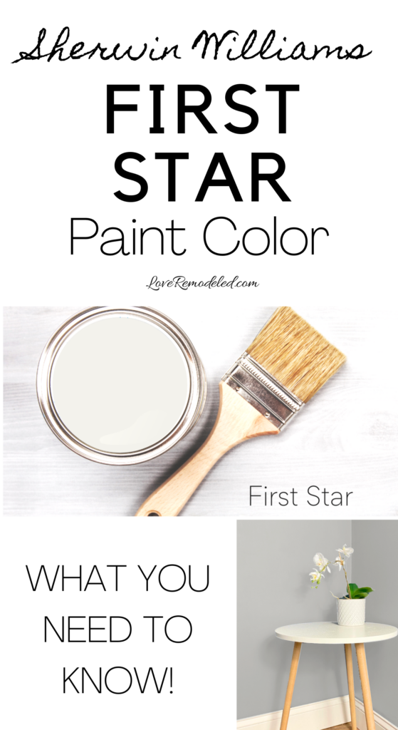 Sherwin Williams First Star paint color