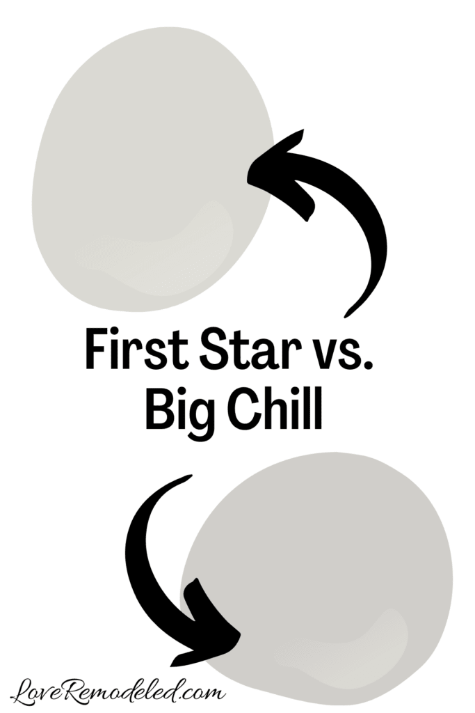 Sherwin Williams First Star vs Big Chill