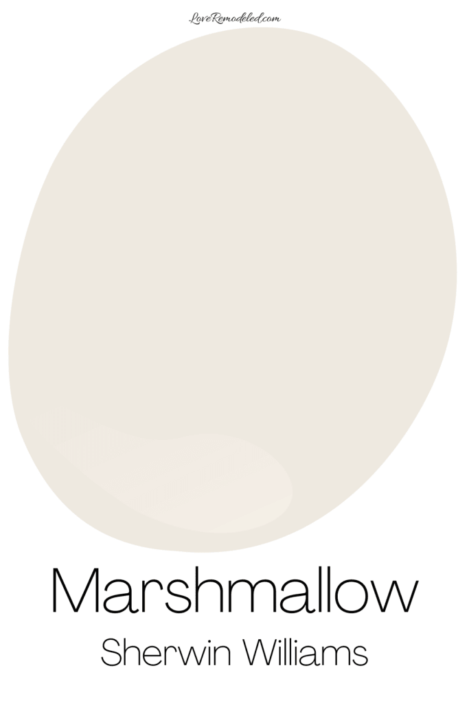 Marshmallow Sherwin Williams Paint Drop