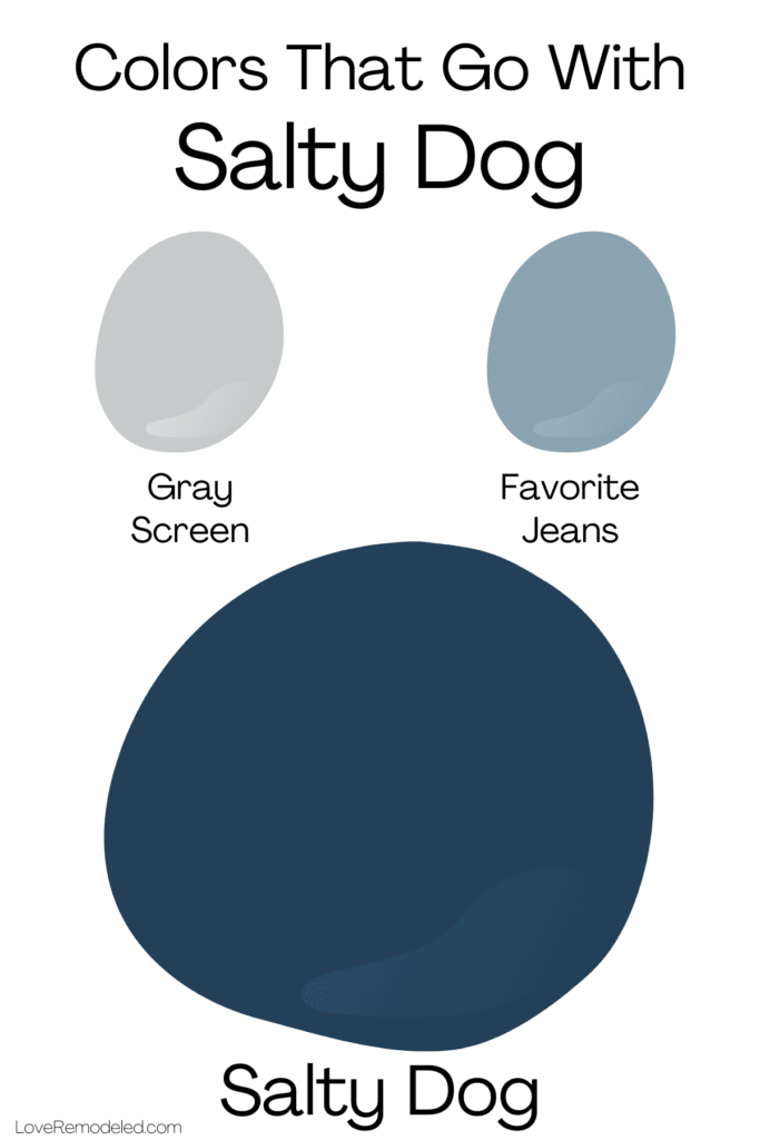 Colors That Go With Sherwin Williams Salty Dog - Gray Screen and Favorite Jeans