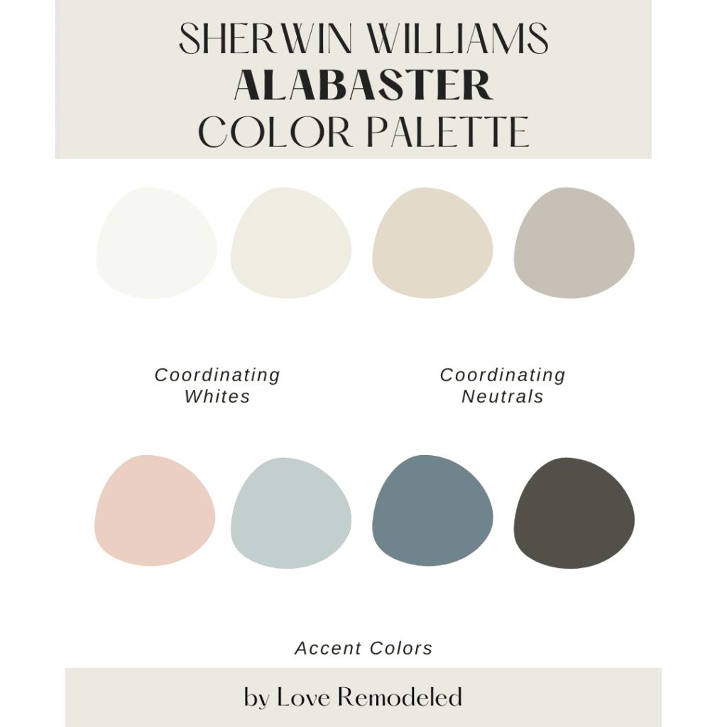 Sherwin Williams Alabaster Color Palette
