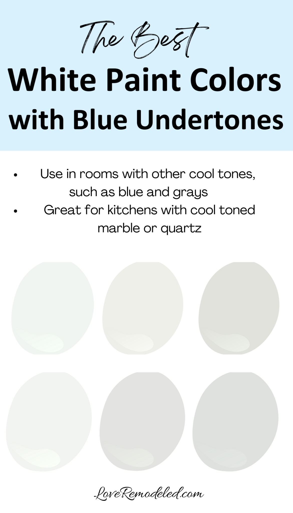 The Best White Paint with Blue Undertones Love Remodeled