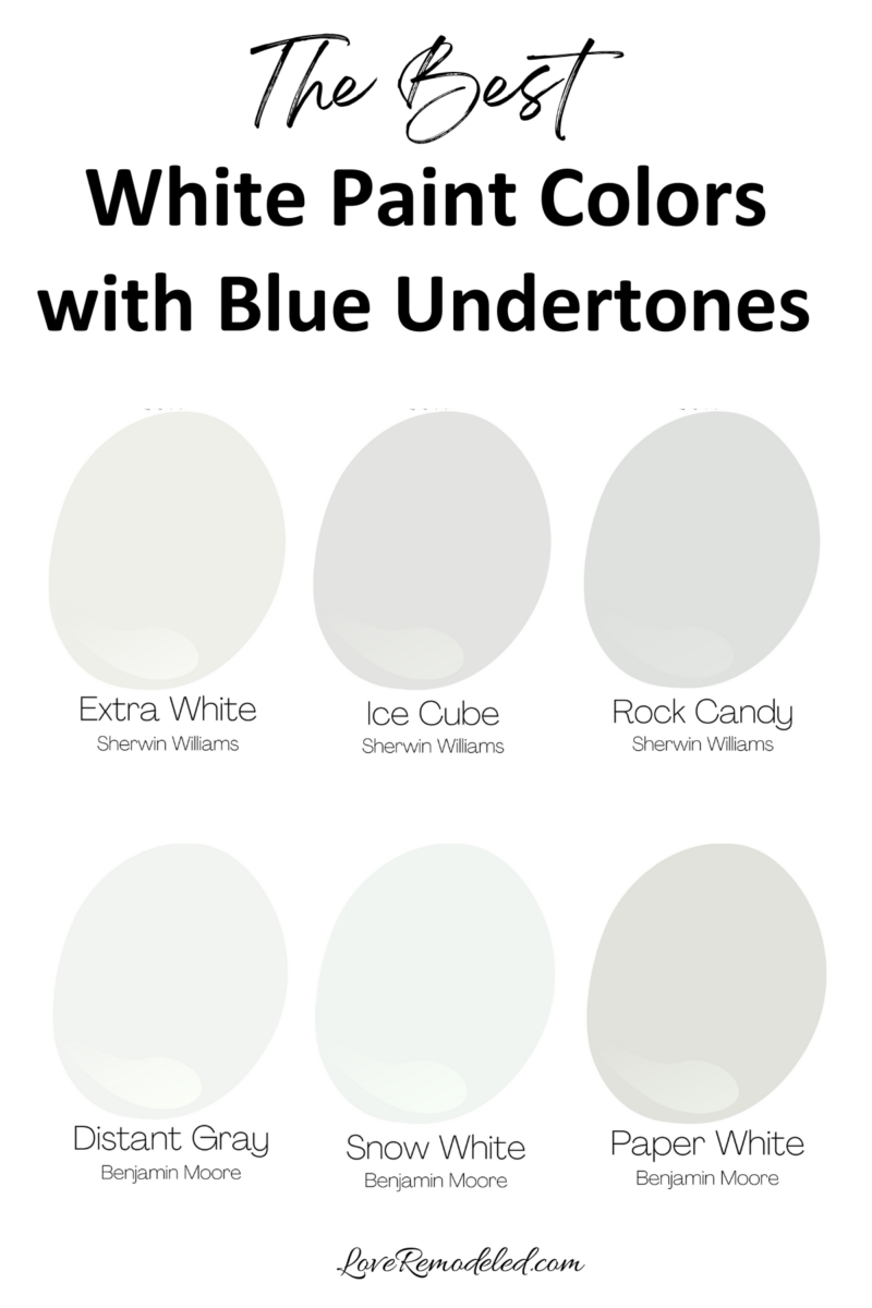 The Best White Paint with Blue Undertones - Love Remodeled