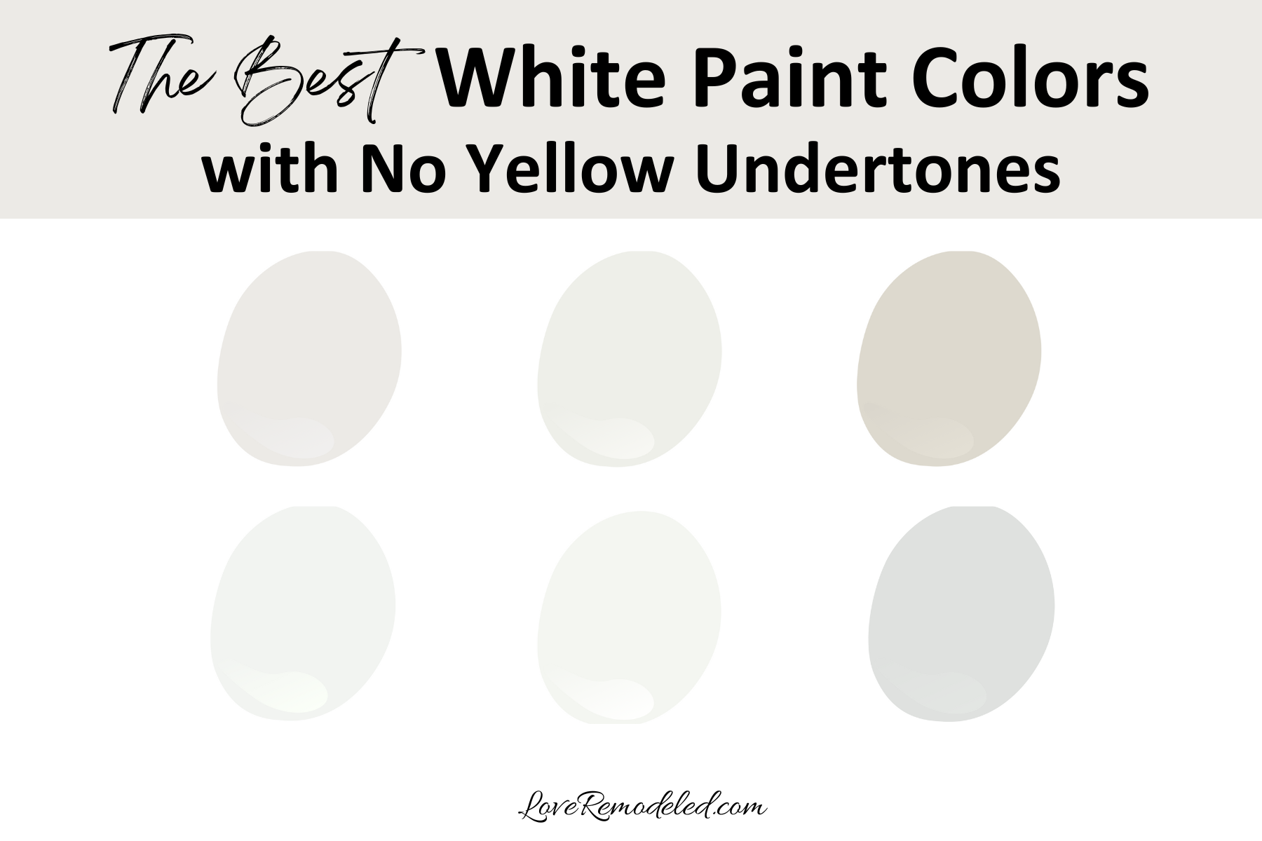 White Paint with No Yellow Undertones