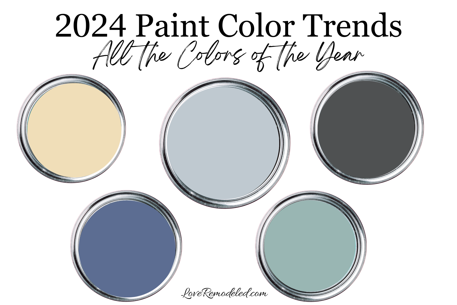 2024 Paint Color Trends - All the 2024 Colors of the Year