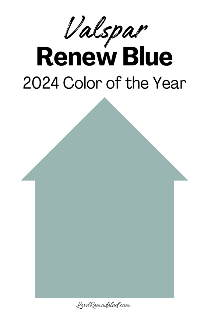 2024 Paint Color Trends - Renew Blue Color of the Year from Valspar