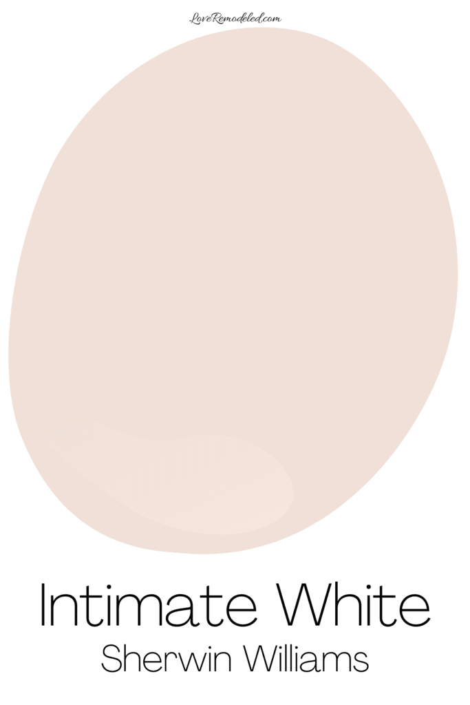 Neutral Pink Paint Colors - Intimate White