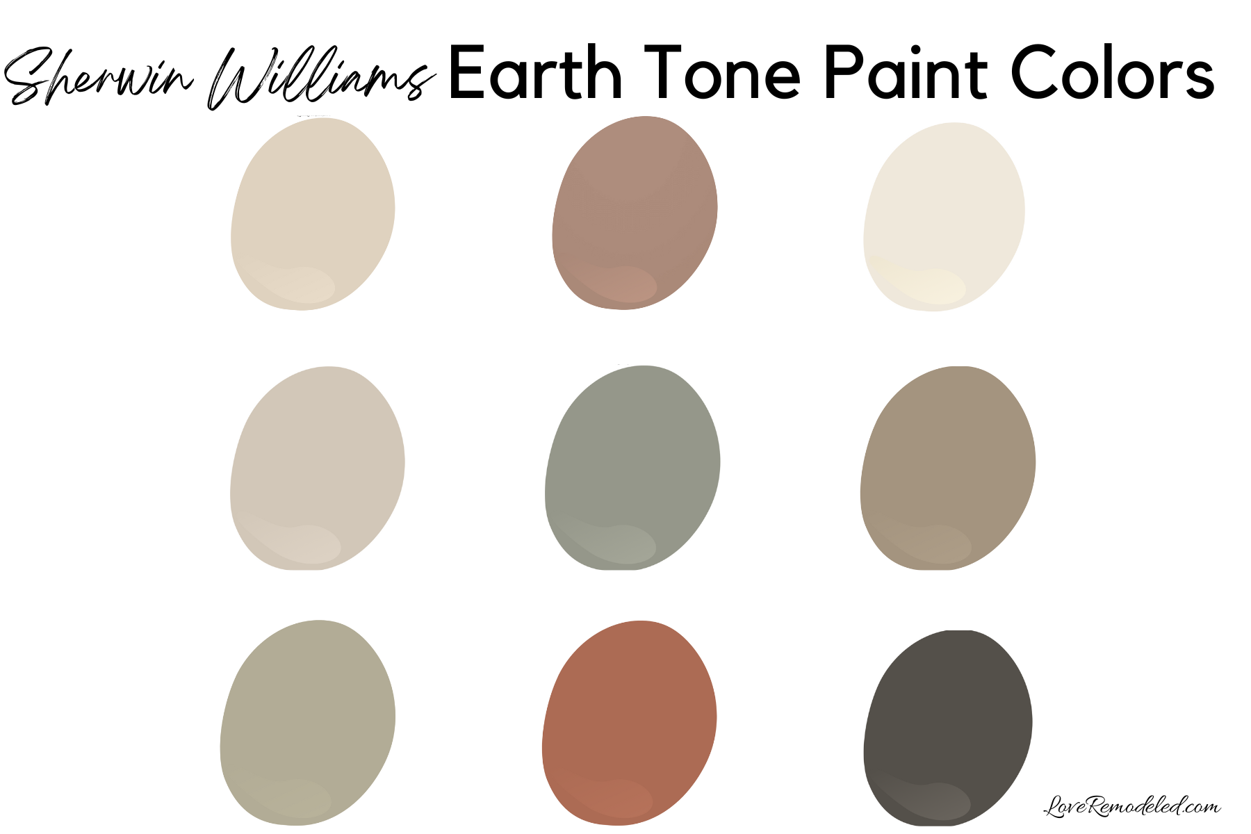 Sherwin Williams Earth Tone Paint Colors