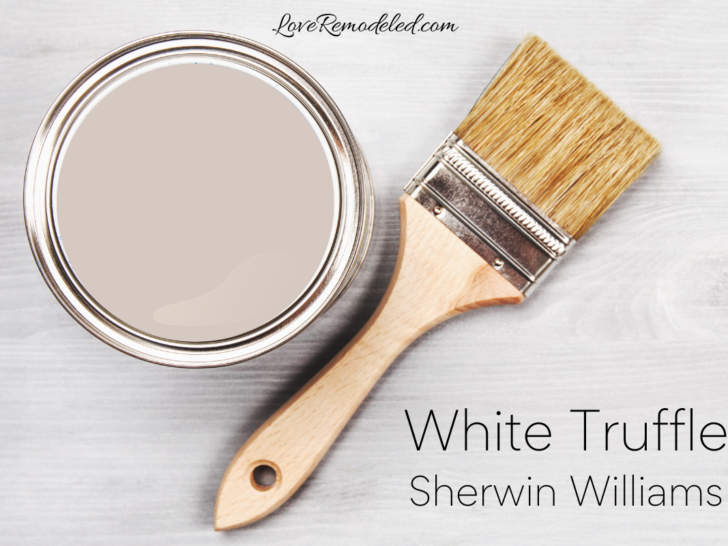 Sherwin Williams White Truffle Paint Can
