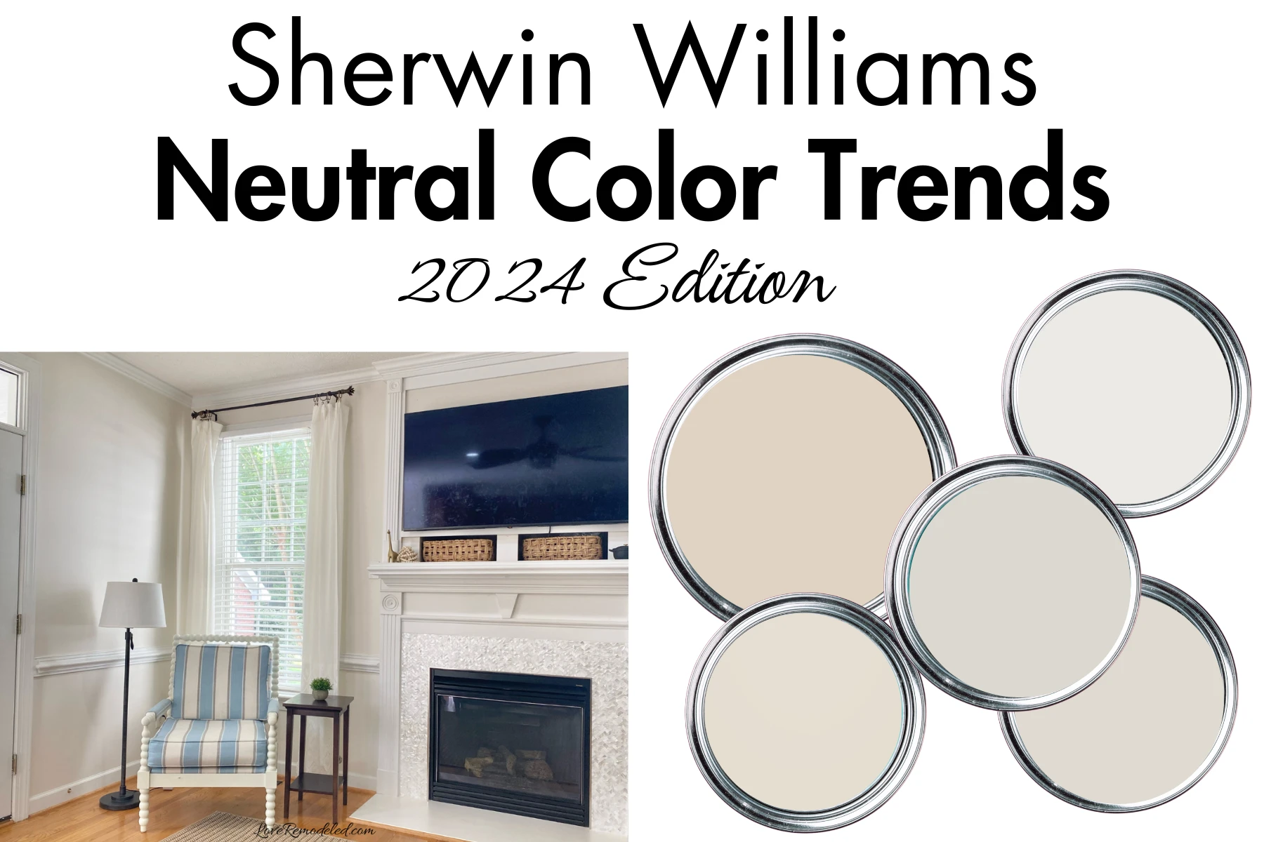 2024 Sherwin Williams Neutral Color Trends