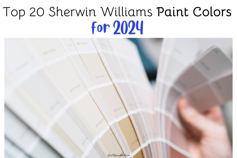 Top 20 Sherwin Williams Paint Colors for 2024