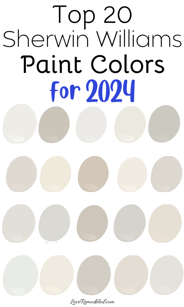 Check out the top 20 paint colors for 2024.