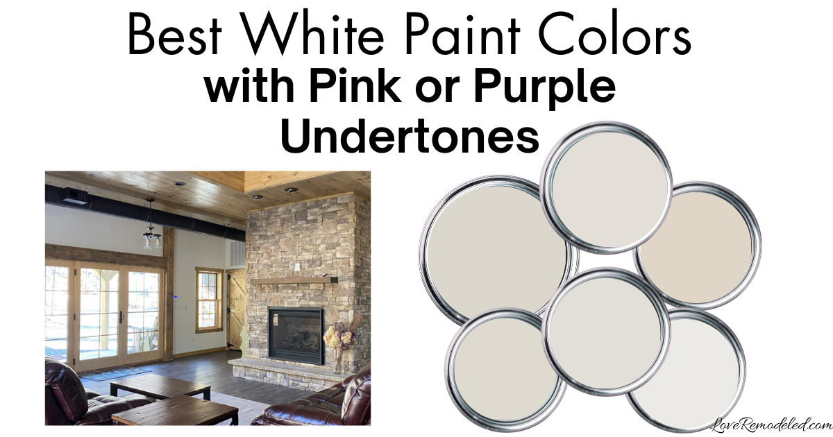 White Paint Colors with Pink or Purple Undertones