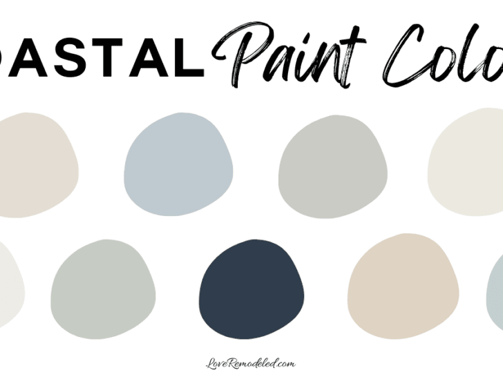 These are the best coastal paint colors from Sherwin Williams. These beachy paint colors can be used to develop your own coastal paint palette.