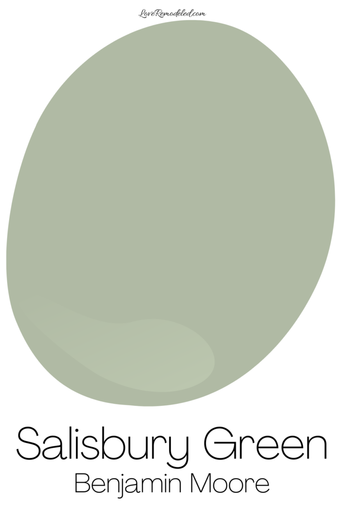 Salisbury Green by Benjamin Moore, Paint Drop