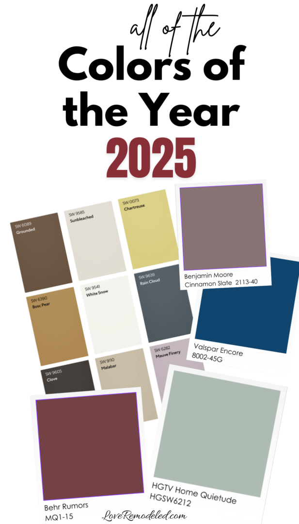 All of the 2025 Paint Colors of the Year Benjamin Moore, Sherwin Williams and More Love