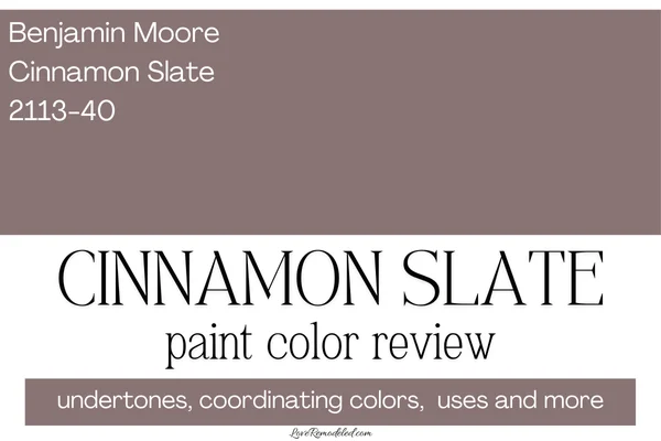 Benjamin Moore Cinnamon Slate Paint Color Review