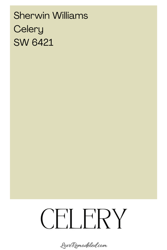 Sherwin Williams Celery Paint Color paint swatch - SW 6421
