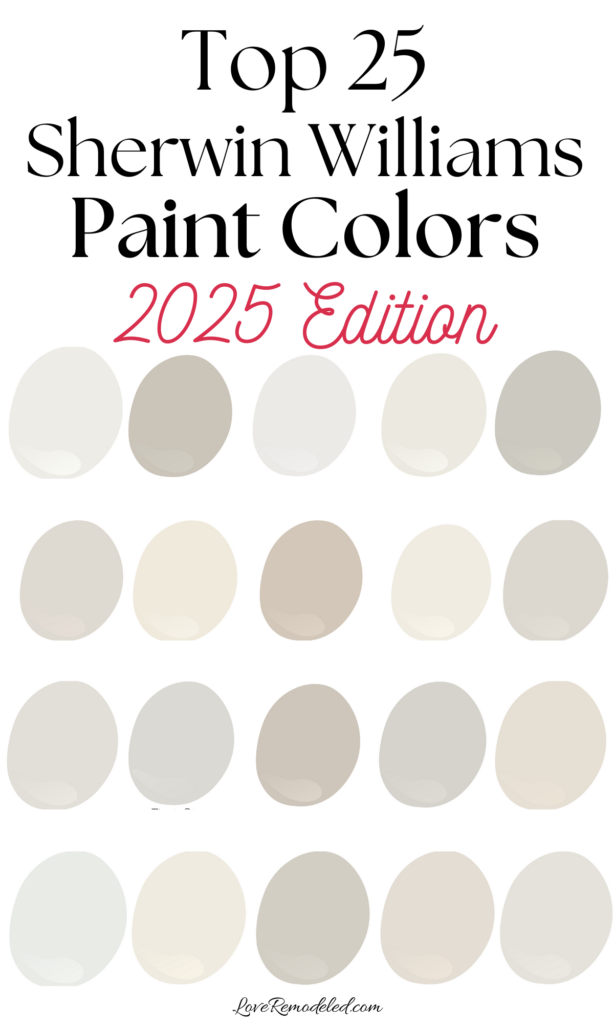 If you are trying to pick a paint color for 2025, checking out Sherwin Williams top 25 most popular paint colors is a great place to start.
