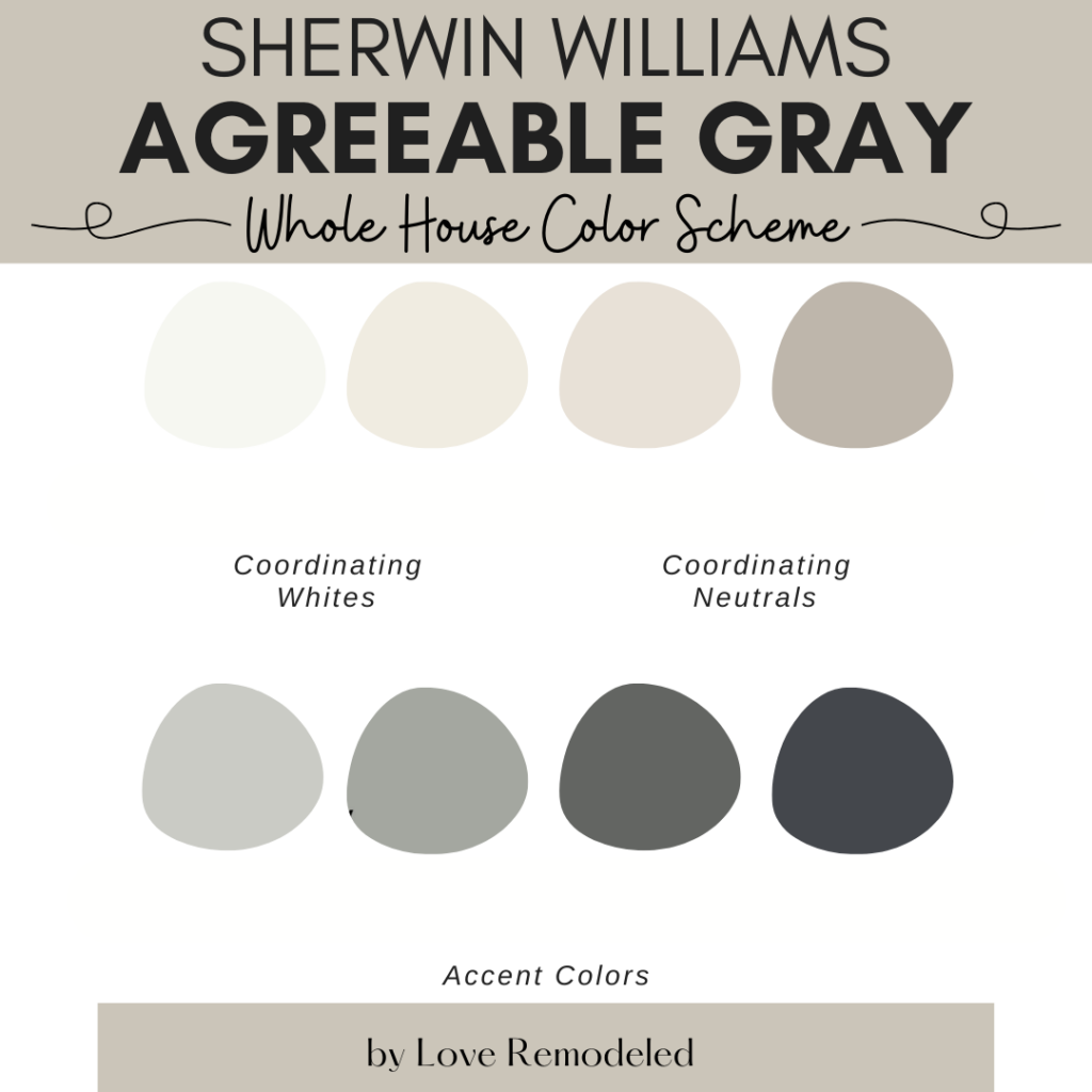 Agreeable Gray Color Palette with Coordinating Colors