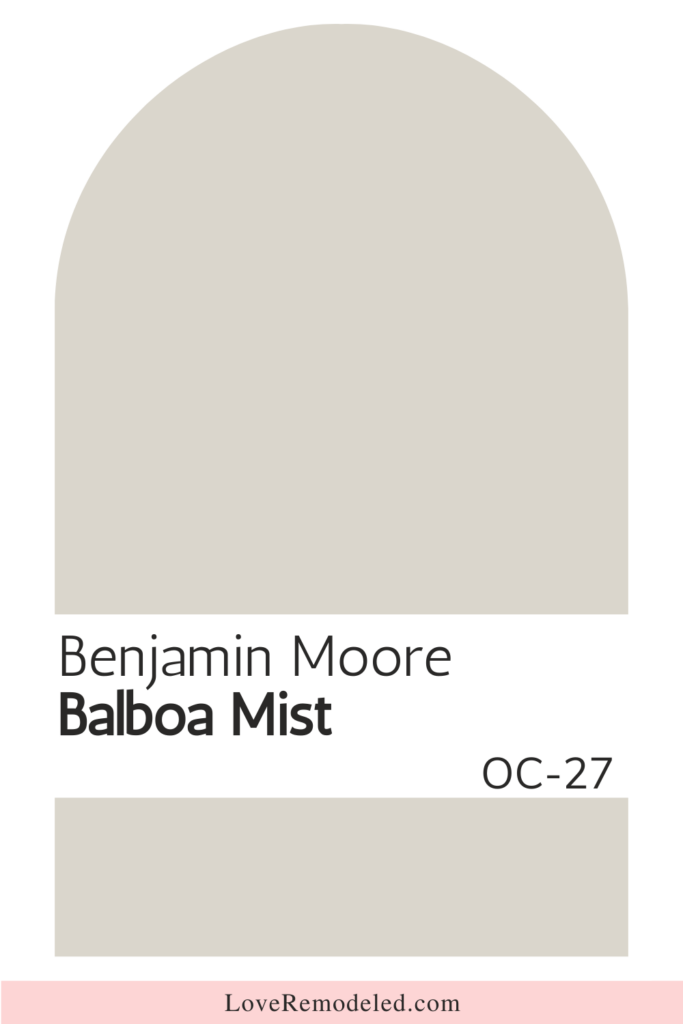 Benjamin Moore Warm Neutral Paint Color - Balboa Mist