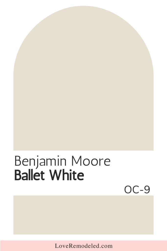 Benjamin Moore Warm Neutral Paint Color - Ballet White