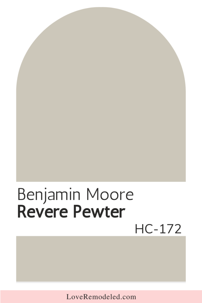 Benjamin Moore Warm Neutral Paint Color - Revere Pewter